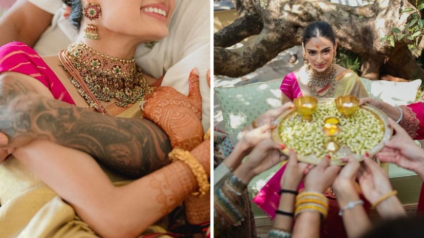 Athiya Shetty provides never-before-seen images of her wedding ceremonies with KL Rahul.
